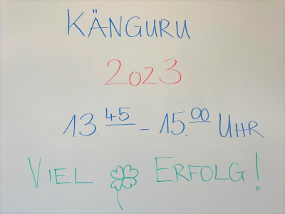 Känguru Wettbewerb 2023 (J. Thriemer, März 2023)