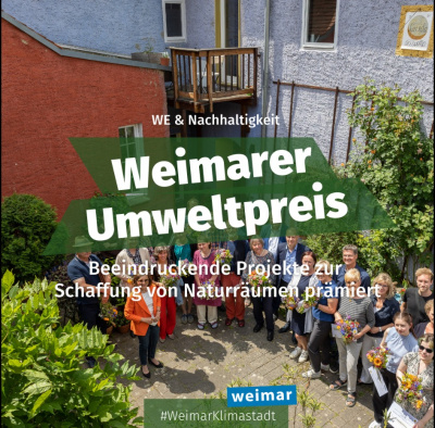 Weimarer Umweltpreis - unsere Schülerinnen sind dabei (Marvin Reinhard (06.06.2023): Stadtverwaltung Weimar. https://www.facebook.com/stadtverwaltung.weimar/photos/3527138040895467?locale=de_DE (Zugriffsdatum: 07.06.2023).)