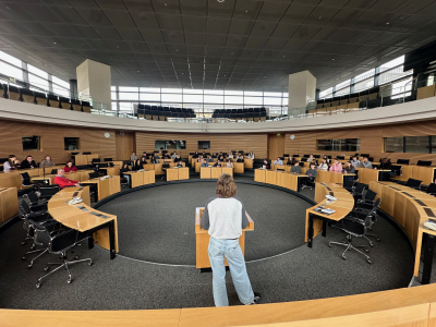 Diskussionen im Plenarsaal des Landtages im März 2026 (Dr. Karl Brauer, März 2026)